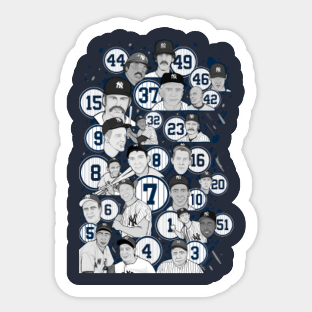 New York Yankee legends collage